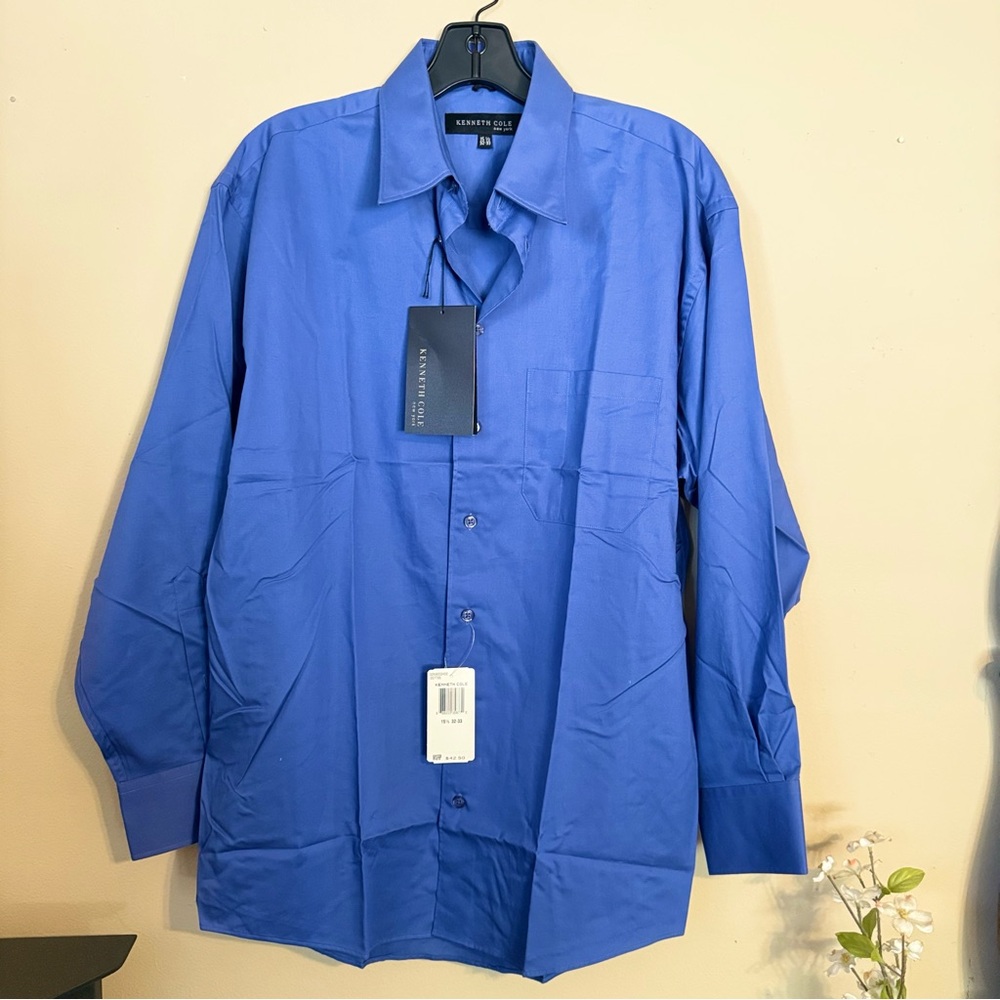Kenneth Cole Classic Blue Dress Shirt